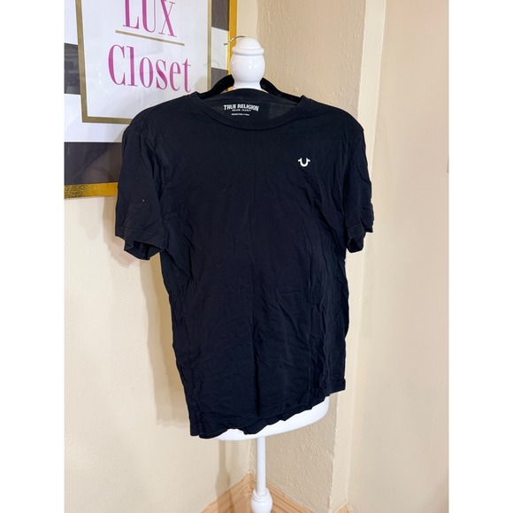 True Religion Other - True Religion Mens Black Buddha Guitar Graphic Logo T-Shirt Short Sleeve Medium